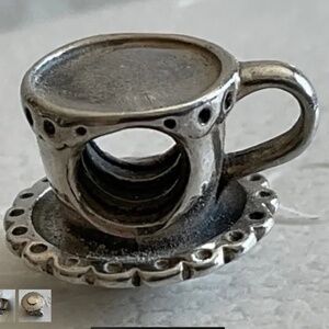 Pandora Silver Teacup Charm Bracelet